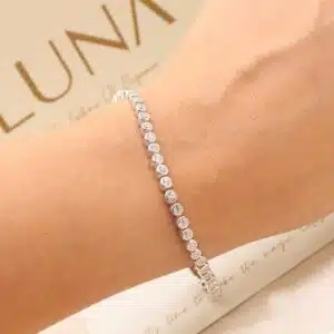 Silver Zircon Tennis Bracelet