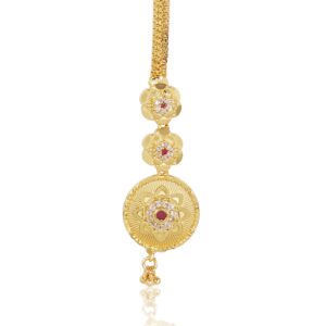 one gram gold-plated Look Mang Tika – Traditional Indian Accessory